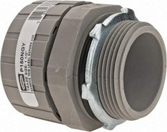 Hubbell Wiring Device-Kellems - 1-1/2" Trade, Nylon Push In Straight Liquidtight Conduit Connector - Noninsulated - USA Tool & Supply