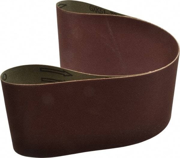 Tru-Maxx - 4" Wide x 36" OAL, 240 Grit, Aluminum Oxide Abrasive Belt - Aluminum Oxide, Very Fine, Coated - USA Tool & Supply