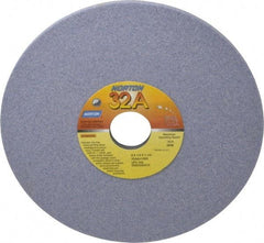 Norton - 8" Diam x 1-1/4" Hole x 1/4" Thick, I Hardness, 60 Grit Surface Grinding Wheel - Aluminum Oxide, Type 1, Medium Grade, 3,600 Max RPM, Vitrified Bond, No Recess - USA Tool & Supply