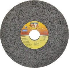 Norton - 8" Diam x 1-1/4" Hole x 1/2" Thick, G Hardness, 46 Grit Surface Grinding Wheel - Aluminum Oxide, Type 1, Coarse Grade, 3,105 Max RPM, Vitrified Bond, No Recess - USA Tool & Supply