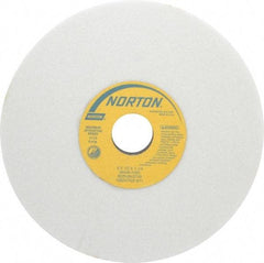 Norton - 8" Diam x 1-1/4" Hole x 1/2" Thick, I Hardness, 46 Grit Surface Grinding Wheel - Aluminum Oxide, Type 1, Coarse Grade, 3,105 Max RPM, Vitrified Bond, No Recess - USA Tool & Supply