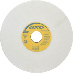Norton - 8" Diam x 1-1/4" Hole x 1/2" Thick, H Hardness, 60 Grit Surface Grinding Wheel - Aluminum Oxide, Type 1, Medium Grade, 3,600 Max RPM, Vitrified Bond, No Recess - USA Tool & Supply