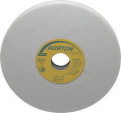 Norton - 8" Diam x 1-1/4" Hole x 3/4" Thick, K Hardness, 46 Grit Surface Grinding Wheel - Aluminum Oxide, Type 1, Coarse Grade, 3,600 Max RPM, Vitrified Bond, No Recess - USA Tool & Supply