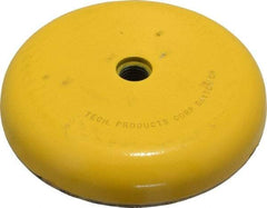 Tech Products - 4500 Lb Capacity, 3/4-10 Thread, Steel Stud, Studded Socket Mount Leveling Mount - 5" Stud Length, 6-1/4" Base Diam, Neoprene Pad, 3/4" Hex - USA Tool & Supply