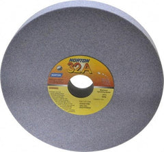 Norton - 8" Diam x 1-1/4" Hole x 1" Thick, I Hardness, 60 Grit Surface Grinding Wheel - Aluminum Oxide, Type 1, Medium Grade, 3,600 Max RPM, Vitrified Bond, No Recess - USA Tool & Supply