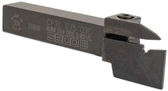 Seco - External Thread, 0.43" Max Depth of Cut, 5" OAL, Left Hand Indexable Grooving Cutoff Toolholder - 3/4" Shank Height x 3/4" Shank Width, LCMR Insert Style, CFTL Toolholder Style, Series Multi-Directional Turning (MDT) - USA Tool & Supply
