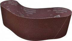 Norton - 6" Wide x 48" OAL, 100 Grit, Aluminum Oxide Abrasive Belt - Aluminum Oxide, Fine, Coated, X Weighted Cloth Backing, Series R228 - USA Tool & Supply