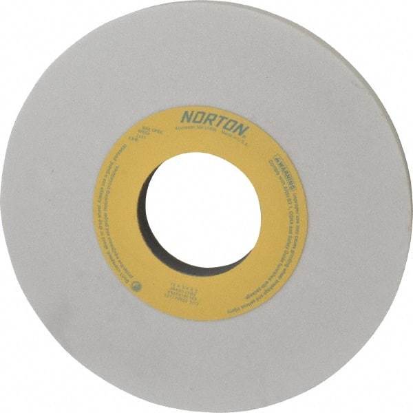 Norton - 10" Diam x 3" Hole x 3/4" Thick, I Hardness, 60 Grit Surface Grinding Wheel - Aluminum Oxide, Type 1, Medium Grade, 2,485 Max RPM, Vitrified Bond, No Recess - USA Tool & Supply