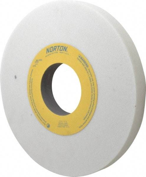 Norton - 10" Diam x 3" Hole x 1" Thick, J Hardness, 46 Grit Surface Grinding Wheel - Aluminum Oxide, Type 1, Coarse Grade, 2,485 Max RPM, Vitrified Bond, No Recess - USA Tool & Supply