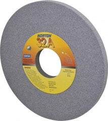 Norton - 12" Diam x 3" Hole x 3/4" Thick, I Hardness, 46 Grit Surface Grinding Wheel - Aluminum Oxide, Type 1, Coarse Grade, 2,070 Max RPM, Vitrified Bond, No Recess - USA Tool & Supply