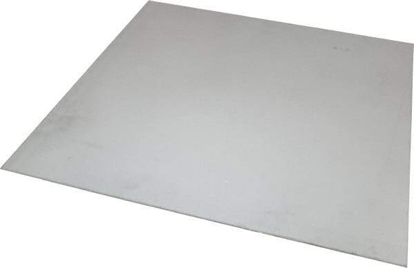 Value Collection - 0.06 Inch Thick x 12 Inch Wide x 12 Inch Long, 304 Stainless Steel Sheet - Cold Rolled, Bright Finish, #2B - USA Tool & Supply