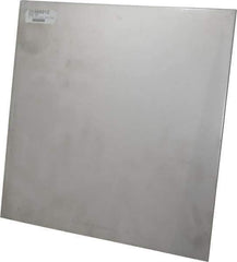 Made in USA - 0.12 Inch Thick x 12 Inch Wide x 12 Inch Long, 304 Stainless Steel Sheet - Cold Rolled, Bright Finish, #2B - USA Tool & Supply