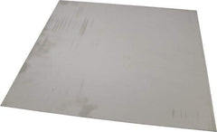 Made in USA - 0.03 Inch Thick x 12 Inch Wide x 12 Inch Long, 304 Stainless Steel Sheet - Intermediate Polished Finish, #4 - USA Tool & Supply