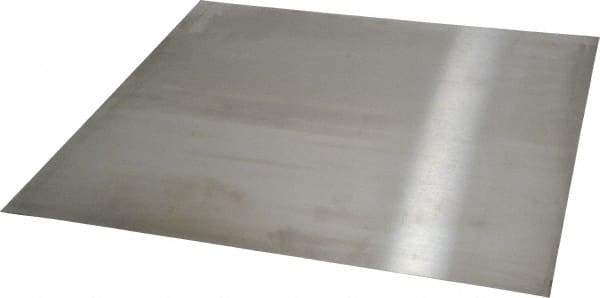 Value Collection - 0.06 Inch Thick x 12 Inch Wide x 12 Inch Long, 304 Stainless Steel Sheet - Intermediate Polished Finish, #4 - USA Tool & Supply