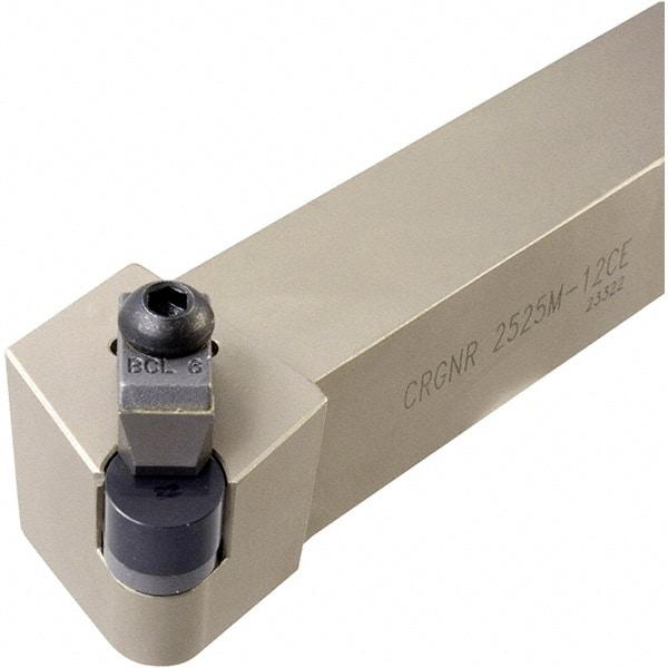 Iscar - CRGN, Right Hand Cut, 1-1/4" Shank Height x 1-1/4" Shank Width, Negative Rake Indexable Turning Toolholder - 7" OAL, RNG 45 Insert Compatibility, Series Isoturn - USA Tool & Supply