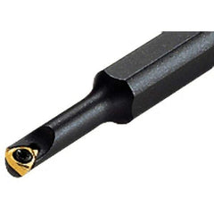 Iscar - 8.5mm Min Bore Diam, 100mm OAL, 8mm Shank Diam, S-SWUB Indexable Boring Bar - WB.T 0601.. Insert, Screw or Clamp Holding Method - USA Tool & Supply