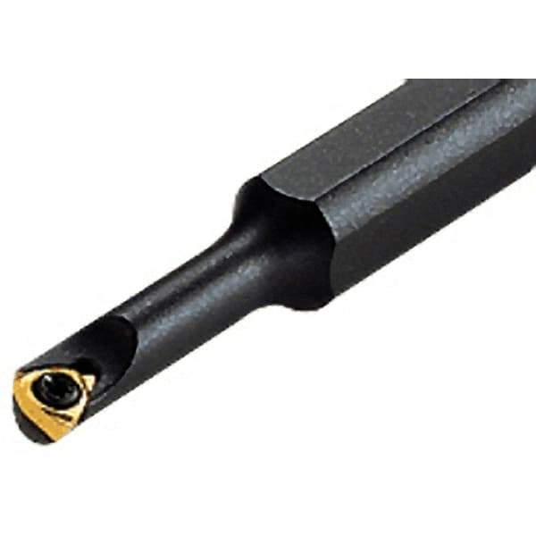 Iscar - 7mm Min Bore Diam, 100mm OAL, 10mm Shank Diam, S-SWUB Indexable Boring Bar - 24mm Max Bore Depth, WB.T 0601.. Insert, Screw or Clamp Holding Method - USA Tool & Supply