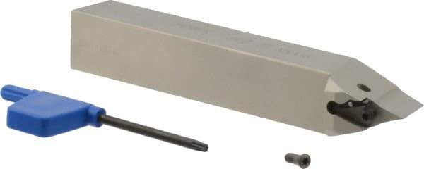Iscar - SVVN, Neutral Cut, 0° Lead Angle, 3/4" Shank Height x 3/4" Shank Width, Negative Rake Indexable Turning Toolholder - 5" OAL, VN..25.. Insert Compatibility, Series Isoturn - USA Tool & Supply