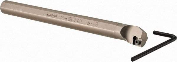 Iscar - 0.622" Min Bore Diam, 6" OAL, 1/2" Shank Diam, S-SCLC Indexable Boring Bar - CC.T 2 Insert, Screw Holding Method - USA Tool & Supply
