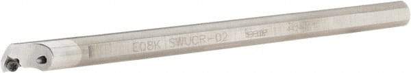 Iscar - 8.7mm Min Bore Diam, 125mm OAL, 8mm Shank Diam, E-SWUC Indexable Boring Bar - WCGT 0201.. Insert - USA Tool & Supply