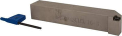 Iscar - SCLC, Left Hand Cut, 1" Shank Height x 1" Shank Width, Neutral Rake Indexable Turning Toolholder - 6" OAL, CC.T 3 Insert Compatibility, Series Isoturn - USA Tool & Supply