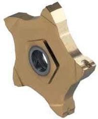Iscar - 24R150J15DPENTA J Grade IC1008, 1.5mm Cutting Width Carbide Grooving Insert - 5mm Max Depth of Cut, Right Hand, 0.06mm Corner Radius, TiAlN/TiN Finish - USA Tool & Supply