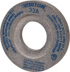 Norton - 12" Diam x 5" Hole x 2" Thick, H Hardness, 46 Grit Surface Grinding Wheel - Aluminum Oxide, Type 7, Coarse Grade, 2,070 Max RPM, Vitrified Bond, Two-Side Recess - USA Tool & Supply