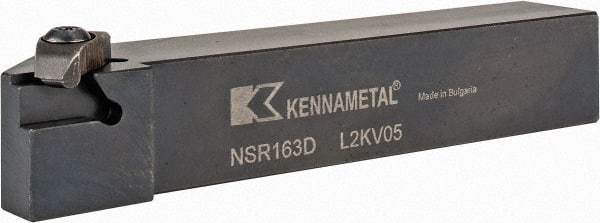 Kennametal - External Thread, Right Hand Cut, 25.4mm Shank Width x 25.4mm Shank Height Indexable Threading Toolholder - 152.4mm OAL, N.3R Insert Compatibility, NS Toolholder, Series Top Notch - USA Tool & Supply