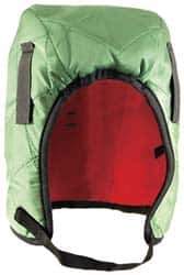 OccuNomix - Universal Size, Green, Underneath Hard Hat Winter Liner - Regular Length, 3 Layer - USA Tool & Supply