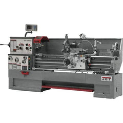 Jet - 18" Swing, 60" Between Centers, 230/460 Volt, Triple Phase Engine Lathe - 7MT Taper, 7-1/2 hp, 25 to 1,800 RPM, 3-1/8" Bore Diam, 40" Deep x 48-7/8" High x 116-1/2" Long - USA Tool & Supply