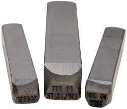 Made in USA - 1/16" Character Size, MASTER Character, Heavy Duty Individual Steel Stamp - Steel - USA Tool & Supply