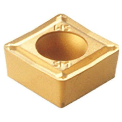 Iscar - SCMT3-2 SM Grade IC8250 Carbide Turning Insert - TiCN/Al2O3/TiN Finish, 90° Square, 3/8" Inscr Circle, 5/32" Thick, 1/32" Corner Radius - USA Tool & Supply