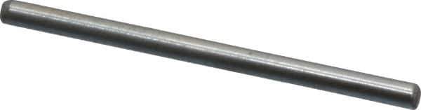 Value Collection - 1/16" Diam x 1" Pin Length Grade 8 Alloy Steel Standard Dowel Pin - C 50-58 Hardness, 800 Lb Breaking Strength, 1 Beveled & 1 Rounded End - USA Tool & Supply