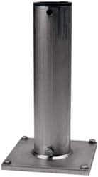 THERN - 8 Inches Long x 8 Inches Wide x 14.56 Inches Deep x 1/2 Inches Thick Davit Crane Pedestal/Socket Base - 7 Inches Distance Between Mounting Hole Centers, 0.41 Inches Hole Diameter, Stainless Steel Finish - USA Tool & Supply