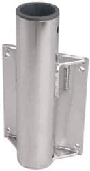THERN - 8 Inches Long x 3.88 Inches Wide x 14.56 Inches Deep x 1/2 Inches Thick Davit Crane Wall Mount Base - 7 Inches Distance Between Mounting Hole Centers, 0.41 Inches Hole Diameter, Stainless Steel Finish - USA Tool & Supply