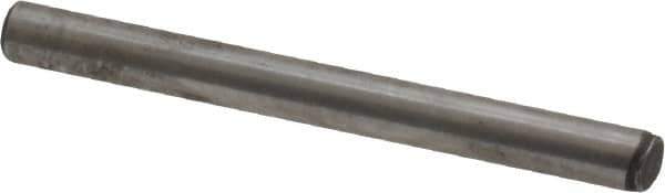 Value Collection - 3/32" Diam x 1" Pin Length Grade 8 Alloy Steel Standard Dowel Pin - C 50-58 Hardness, 1,800 Lb Breaking Strength, 1 Beveled & 1 Rounded End - USA Tool & Supply