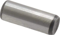 Value Collection - 3/16" Diam x 1/2" Pin Length Grade 8 Alloy Steel Standard Dowel Pin - C 50-58 Hardness, 7,200 Lb Breaking Strength, 1 Beveled & 1 Rounded End - USA Tool & Supply