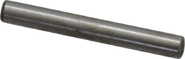 Value Collection - 3/16" Diam x 1-1/2" Pin Length Grade 8 Alloy Steel Standard Dowel Pin - C 50-58 Hardness, 7,200 Lb Breaking Strength, 1 Beveled & 1 Rounded End - USA Tool & Supply