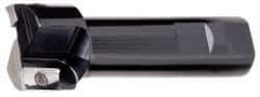 Kyocera - 1" Cut Diam, 0.64" Max Depth of Cut, 3/4" Shank Diam, 4-25/32" OAL, Indexable Square Shoulder End Mill - APET 1604 Inserts, Weldon Shank, 90° Lead Angle, Through Coolant - USA Tool & Supply