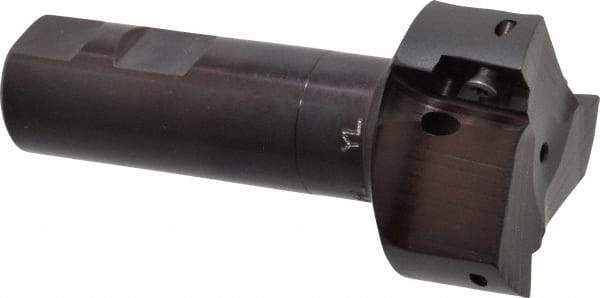 Kyocera - 2" Cut Diam, 0.64" Max Depth of Cut, 1" Shank Diam, 4-1/4" OAL, Indexable Square Shoulder End Mill - APET 1604 Inserts, Weldon Shank, 90° Lead Angle, Through Coolant - USA Tool & Supply
