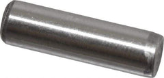Value Collection - 1/4" Diam x 7/8" Pin Length Grade 8 Alloy Steel Standard Dowel Pin - C 50-58 Hardness, 12,800 Lb Breaking Strength, 1 Beveled & 1 Rounded End - USA Tool & Supply
