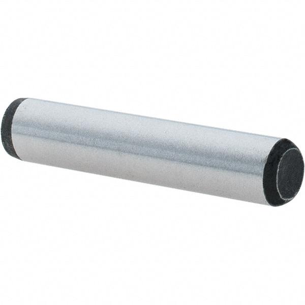 Value Collection - 1/4" Diam x 1-1/4" Pin Length Grade 8 Alloy Steel Standard Dowel Pin - C 50-58 Hardness, 12,800 Lb Breaking Strength, 1 Beveled & 1 Rounded End - USA Tool & Supply