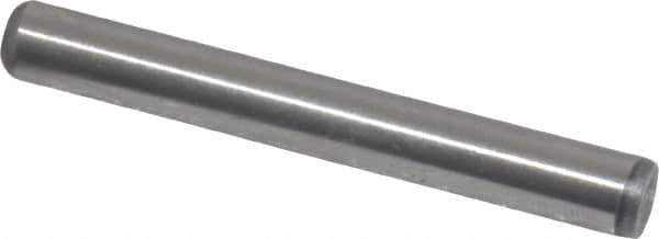 Value Collection - 1/4" Diam x 2" Pin Length Grade 8 Alloy Steel Standard Dowel Pin - C 50-58 Hardness, 12,800 Lb Breaking Strength, 1 Beveled & 1 Rounded End - USA Tool & Supply