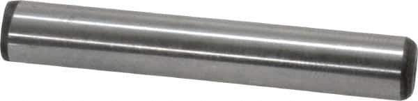 Value Collection - 5/16" Diam x 2" Pin Length Grade 8 Alloy Steel Standard Dowel Pin - C 50-58 Hardness, 20,000 Lb Breaking Strength, 1 Beveled & 1 Rounded End - USA Tool & Supply