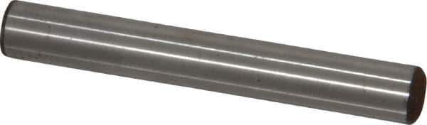 Value Collection - 5/16" Diam x 2-1/4" Pin Length Grade 8 Alloy Steel Standard Dowel Pin - C 50-58 Hardness, 20,000 Lb Breaking Strength, 1 Beveled & 1 Rounded End - USA Tool & Supply