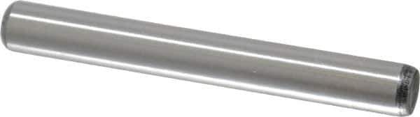 Value Collection - 5/16" Diam x 2-1/2" Pin Length Grade 8 Alloy Steel Standard Dowel Pin - C 50-58 Hardness, 20,000 Lb Breaking Strength, 1 Beveled & 1 Rounded End - USA Tool & Supply