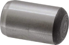 Value Collection - 3/8" Diam x 5/8" Pin Length Grade 8 Alloy Steel Standard Dowel Pin - C 50-58 Hardness, 28,700 Lb Breaking Strength, 1 Beveled & 1 Rounded End - USA Tool & Supply