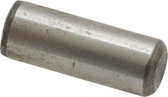 Value Collection - 3/8" Diam x 1" Pin Length Grade 8 Alloy Steel Standard Dowel Pin - C 50-58 Hardness, 28,700 Lb Breaking Strength, 1 Beveled & 1 Rounded End - USA Tool & Supply