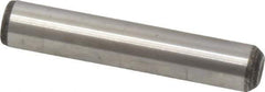 Value Collection - 3/8" Diam x 2" Pin Length Grade 8 Alloy Steel Standard Dowel Pin - C 50-58 Hardness, 28,700 Lb Breaking Strength, 1 Beveled & 1 Rounded End - USA Tool & Supply