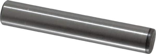 Value Collection - 3/8" Diam x 2-1/4" Pin Length Grade 8 Alloy Steel Standard Dowel Pin - C 50-58 Hardness, 28,700 Lb Breaking Strength, 1 Beveled & 1 Rounded End - USA Tool & Supply